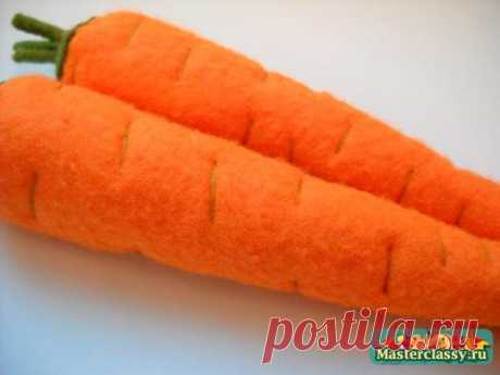 Еда из фетра. Морковь. Мастер класс