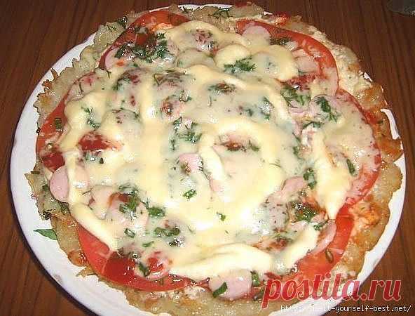 Картофельная пицца.
