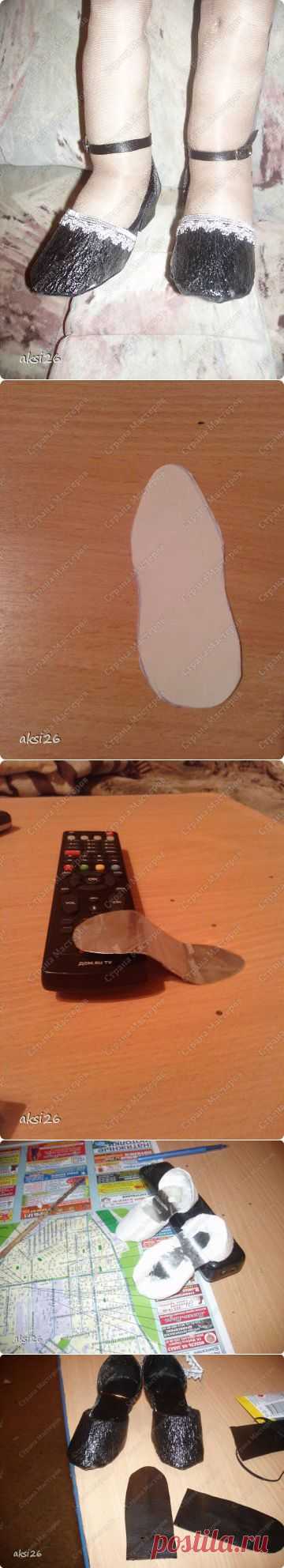МК туфель для куклы без колодки | Страна Мастеров