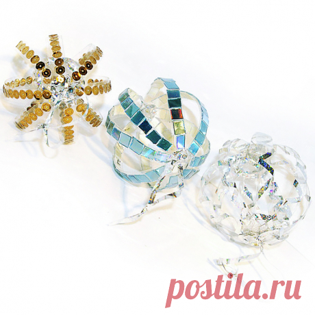 Как сделать елочные игрушки из пластиковых бутылок