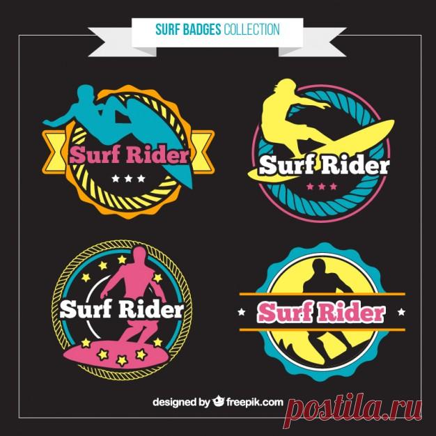 Винтажные значки серфер Более миллиона свободных векторов, PSD, фотографии и бесплатные иконки. Эксклюзивные халявы и все графические ресурсы, которые необходимые для ваших проектов