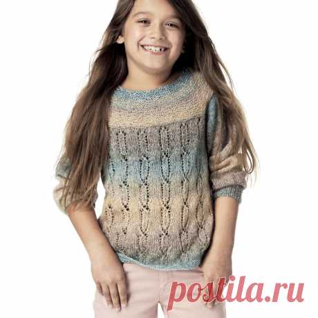 Детский джемпер с ажурными дорожками | Be Creative | Пульс Mail.ru