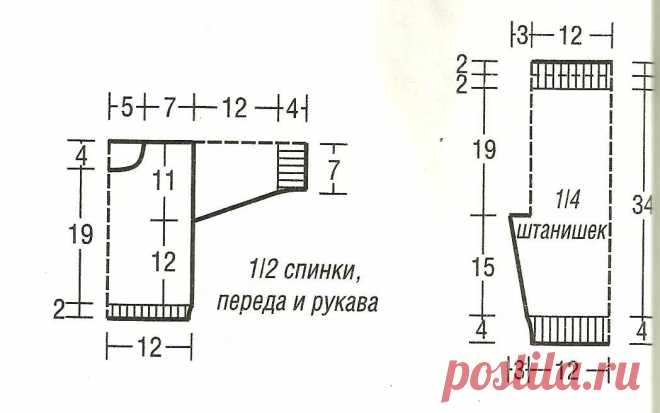 штанишки и кофточка спицами с описанием для новорожденного — Яндекс: нашлось 12 тыс. результатов