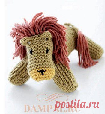 Вязаная игрушка «Лев» | DAMские PALьчики. ru