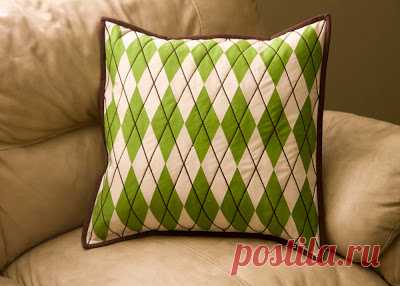 from the blue chair: pillows