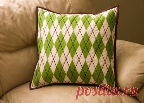 from the blue chair: pillows