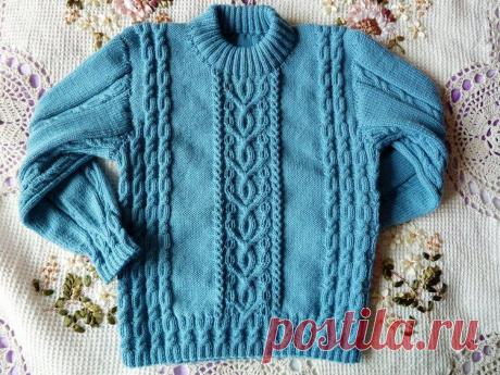 Джемпер вязаный спицами | Лаборатория домашнего хозяйства