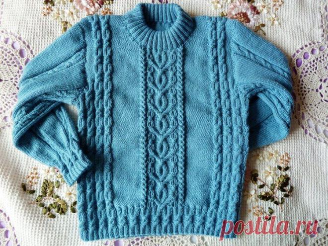 Джемпер вязаный спицами | Лаборатория домашнего хозяйства