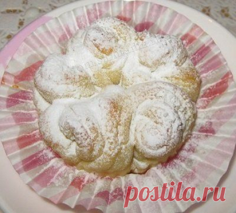 Воздушные кружевные булочки - Выпечка