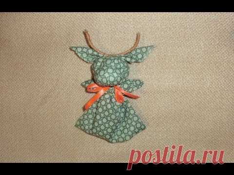 Коровка в стиле куклы-мотанки