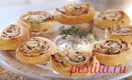 Закуска с ветчиной и сыром