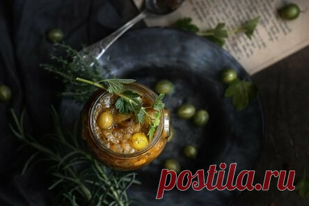 Варенье из крыжовника с грушей