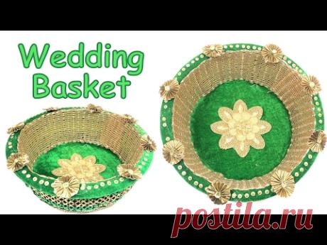 DIY - How to make decorative wedding basket? Wedding decoration ideas.