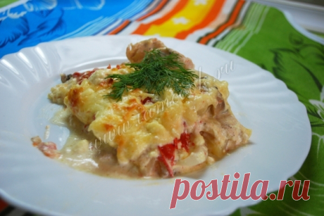 Куриная запеканка по-французски, рецепт с фото.