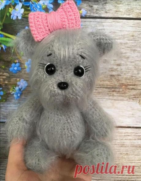 Собачка крючком. Амигуруми схемы и описания. Автор: Кристина Завадская | IRINELY.ART