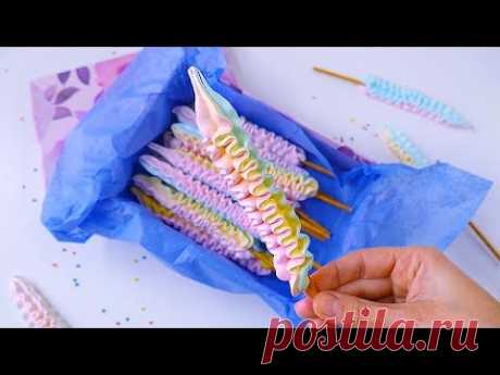 БЕЗЕ на СЪЕДОБНОЙ палочке 🍡🍡🍡 MERINGUE on an EDIBLE Sticks [ ENG ]🍡🍡🍡