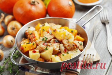 Жаркое из курицы и овощей
