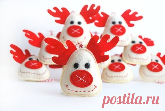 НОВОГОДНИЙ ДЕКОР ИЗ ФЕТРА, ВОЙЛОКА / Новый год / Новогодний декор