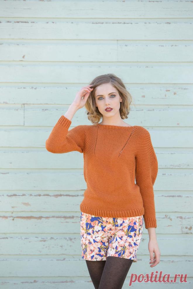 Пуловер Caldwell с геометрическими вставками