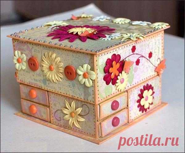 Miniorganizador de Caixas de Fósforo e Material Reciclado Passo a Passo - Festa Infantil Decoração