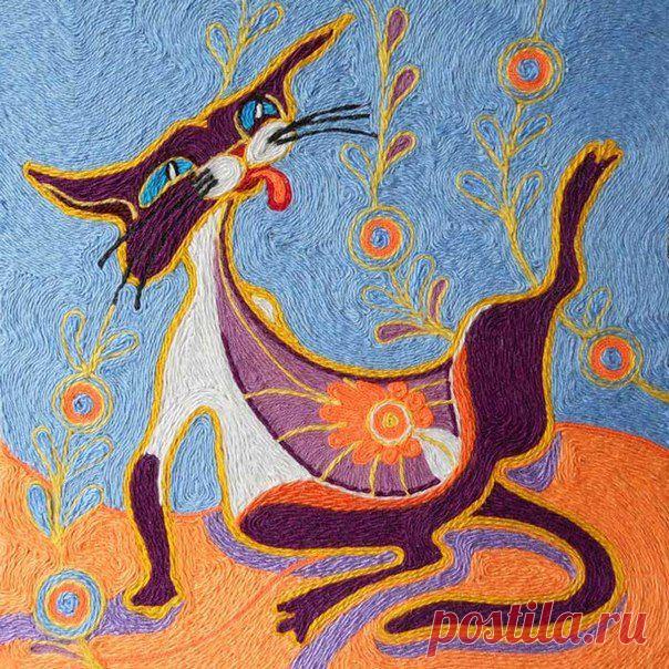 Рисуем нитками | Страна Полезных Советов