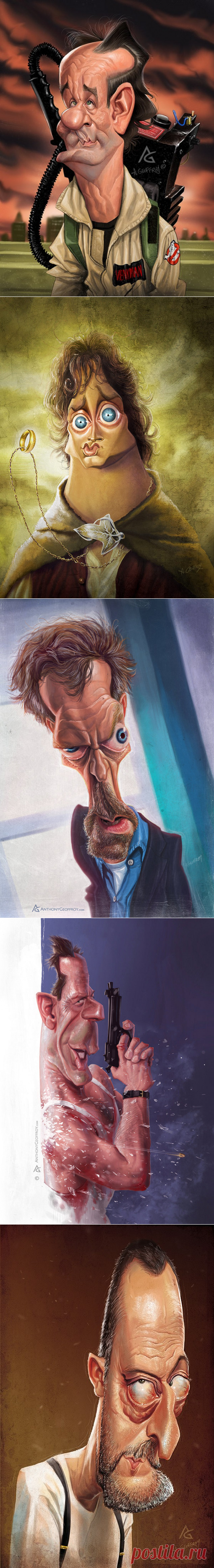 Классные карикатуры на кинозвезд