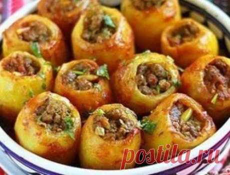 Картофель, фаршированный фаршем | Кулинария