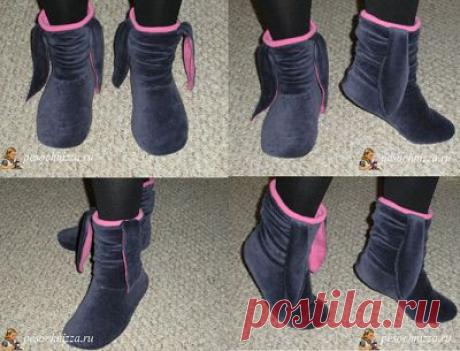 Тапочки-зайчики(домашние угги,сапожки)А ЗДЕСЬ:тапки-ботики "Белоснежки"(выкройки)--- https://www.livemaster.ru/topic/123027-tapki-botiki-belosnezhki?