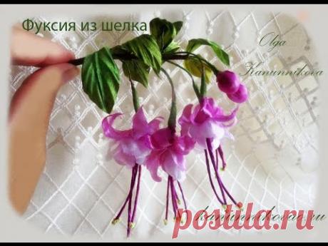 (6) Gallery.ru / фуксия - Мини мастер-классы по цветам из из лент и пряжи - 1... пошаг - Vladikana