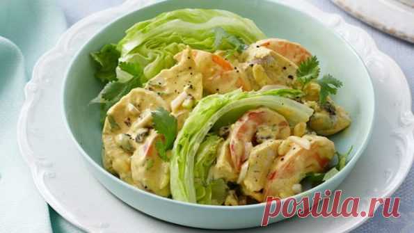 Салат из курицы с абрикосами — рецепт