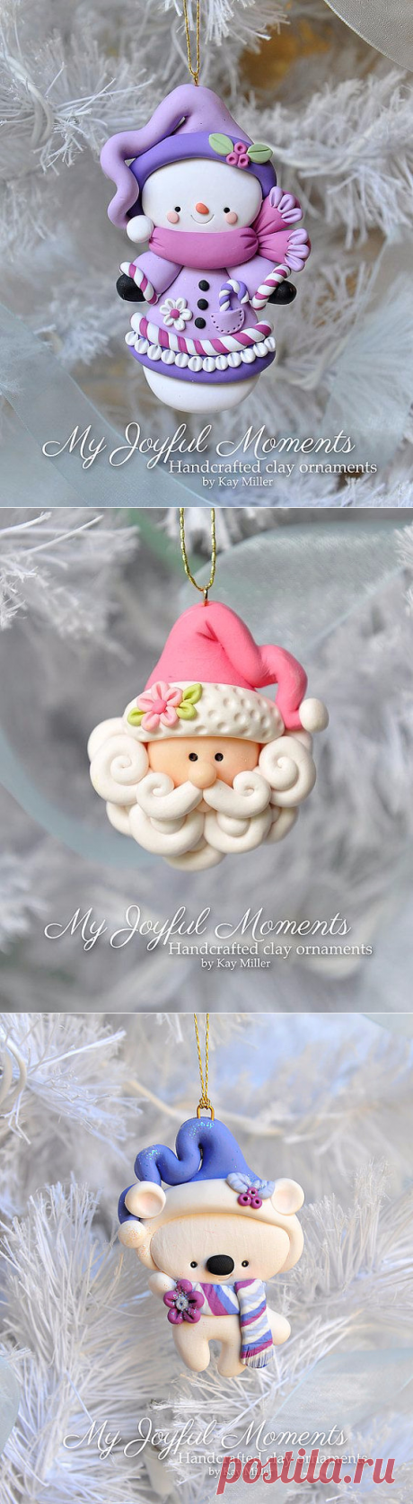 Ёлочные игрушки из полимерной глины + Мастер-класс...