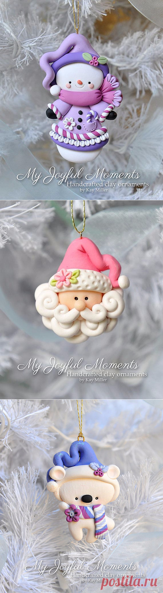 Ёлочные игрушки из полимерной глины + Мастер-класс...