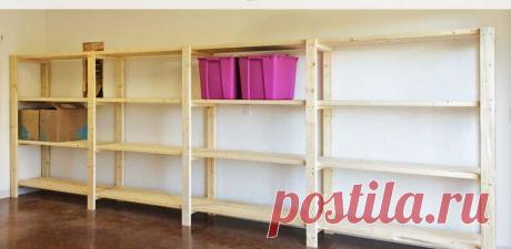 Стеллаж для дома своими руками деревянный