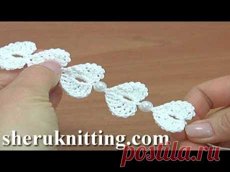 How to Make  Crochet Cord with Heards  Tutorial 175