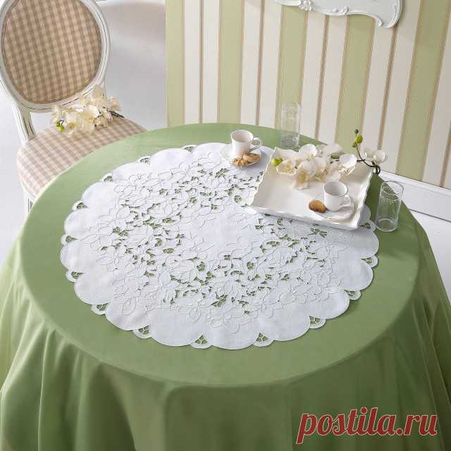 Cutwork embroidery – drawings and ideas for house linen