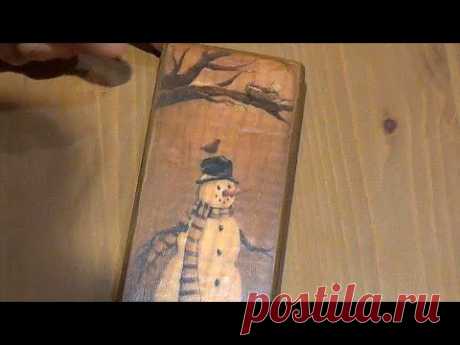 Как перевести рисунок на дерево
