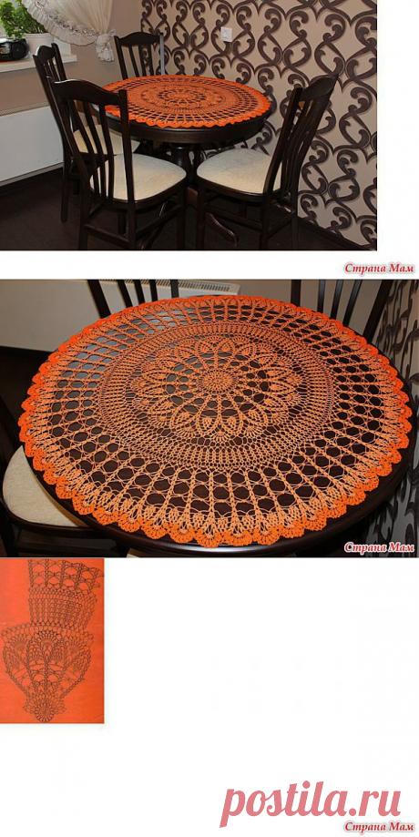 Скатерть крючком.: Дневник группы &quot;Вязание&quot; - Страна Мам