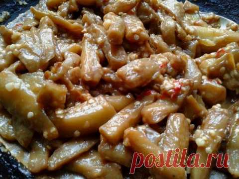 Баклажаны, почти в китайском стиле.