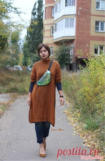 DRESS CROCHET WITH A VERTICAL PATTERN OF RHOMBUS HOOK