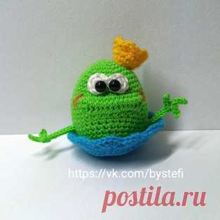 ПрЫнц Лягух амигуруми. Схемы и описания для вязания игрушек крючком! Бесплатный мастер-класс "ПрЫнц Лягух"от Стефании Плахота по вязанию чехла на яйцо в виде лягушки крючком. Высота вязаной игрушки примерно 6…