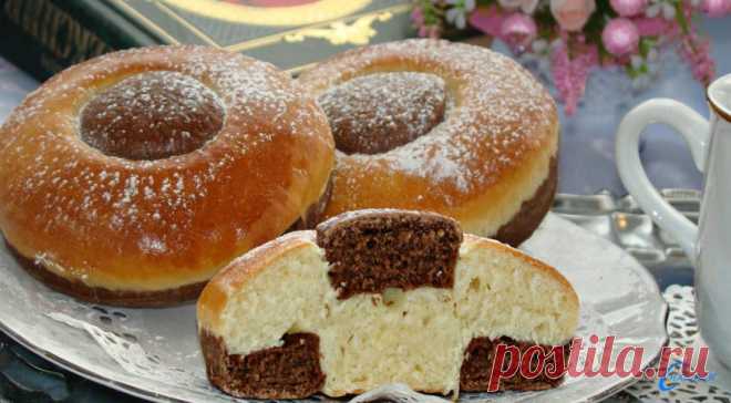 Сдобные булочки с какао, пошаговый рецепт с фото.