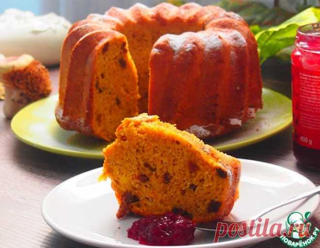 Тыквенный кекс с изюмом – кулинарный рецепт