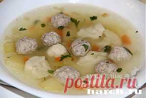 Суп с фрикадельками и галушками | Харч.ру - рецепты для любителей вкусно поесть
