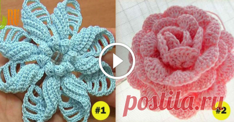 Как связать крючком 7 великолепных цветов