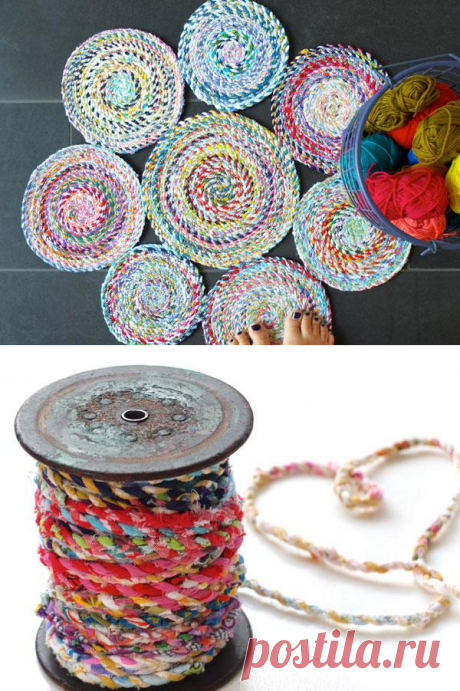 Как сделать яркий коврик своими руками