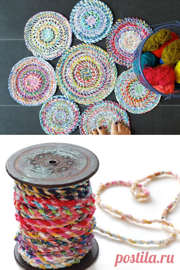 Как сделать яркий коврик своими руками