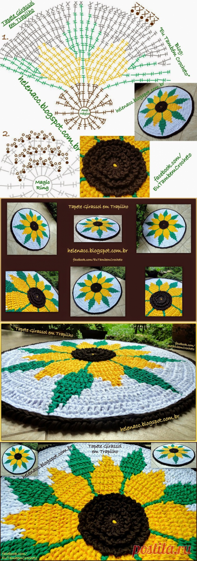 【Перепечатка】: вязание крючком“подсолнух” мать - неторопливо журнал - блог полупроводников