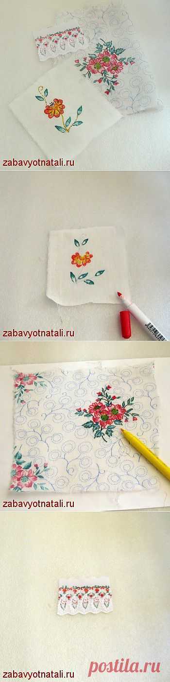 Рисунок на ткани | Забавы от Натальи