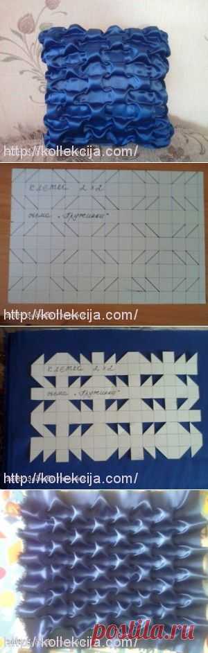 Подушка в технике буфы «Пружинки». Автор Татьяна Зубкова. | Своими руками