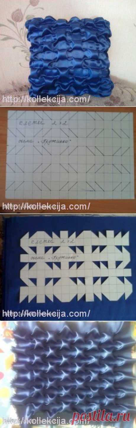 Подушка в технике буфы «Пружинки». Автор Татьяна Зубкова. | Своими руками
